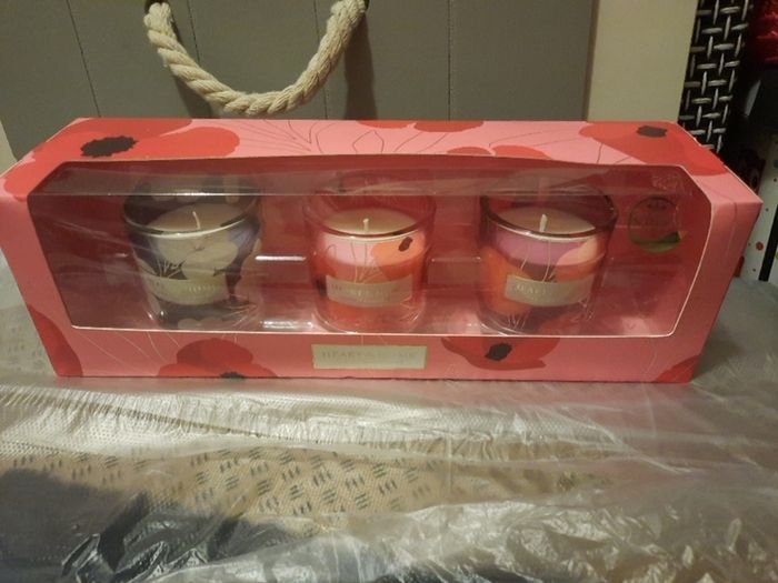 set of 3 soy wax scented candles