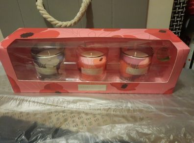 set of 3 soy wax scented candles