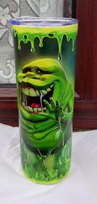 Fancy Green Ghost Drinks Flask (brand New).