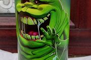 Fancy Green Ghost Drinks Flask (brand New).