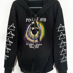 Pink Floyd Dark Side of the Moon Hoodie by RockoTees Size: L