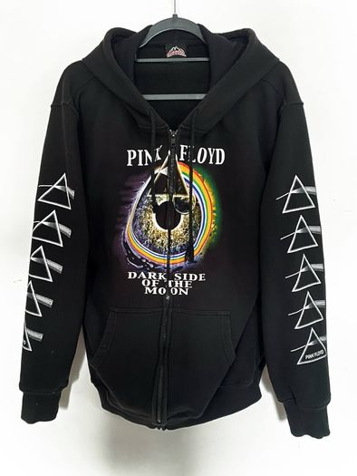 Pink Floyd Dark Side of the Moon Hoodie by RockoTees Size: L