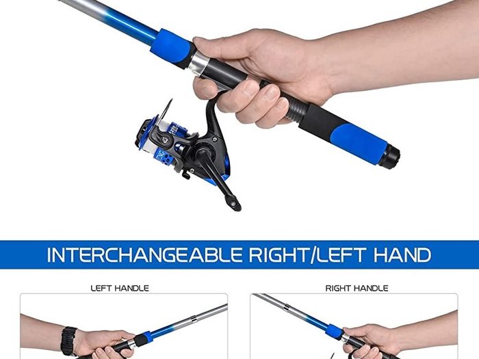 Fishing Rod Reel Set Telescopic Fishing Rod Reel Combo Kit with Fishing Rod Fishing Reel Fishing Lures Hooks Bag Necessary Fishing Accessories
