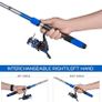 Fishing Rod Reel Set Telescopic Fishing Rod Reel Combo Kit with Fishing Rod Fishing Reel Fishing Lures Hooks Bag Necessary Fishing Accessories Image 4