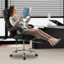 Executive Chair High Back Office Chair with Footrest and Lumbar Pillow Ergonomic Desk Chair 135 Recline & Adjustable Height, PU Leather Swivel Rolling Chair for Work Study Game Black Image 8