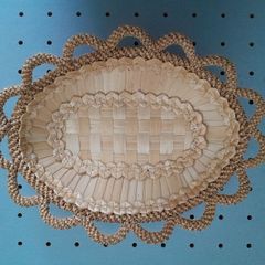 Hand Woven - Rye Straw Basket