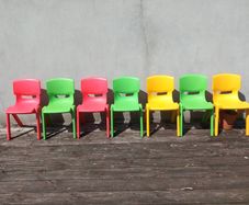Stackable school chairs