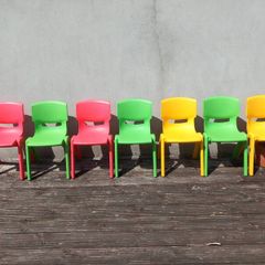 Stackable school chairs