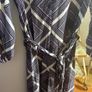 New M&S Purple Geometric Design Printed Long Sleeved Maxi Dress 12 Image 3