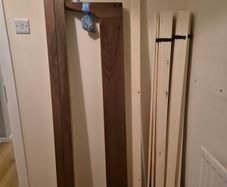 Walnut Effect Double bed frame