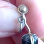 Antique sterling silver tulip earrings Image 5