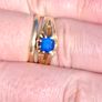 Antique Gold Sapphire Ring Image 4