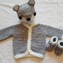 Handmade baby cardigan sets 0-3 months Image 10
