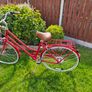 Beautiful Vintage-Style Red Step-Through City Bike Image 2