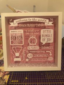 personalised new baby frame