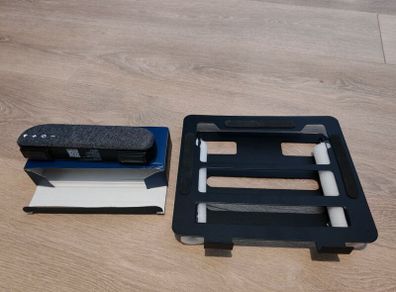 Elevate laptop stand and Bluetooth speaker
