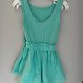 Zara girls green shorts playsuit Sz 2-3 EUC Image 3