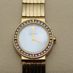Ladies Citizen Gold Tone Eco-Drive Quartz Watch