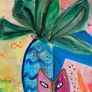 Original Figurative Painting Irish Art Cat Original Art Image 5