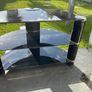 tv glass table Image 2