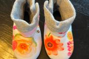 BONDS Floral Wonder bootie pram shoes Age 3-6 mths EUC