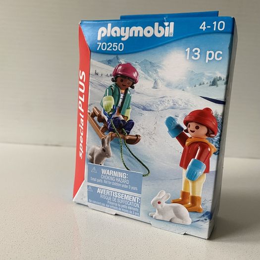 4 Sets | Age 4+ - Playmobil Collectible Figures | Children with Sledge, Sunbather, Young Lucky And Mum Milagro, Flower Children and Photographer