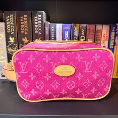 LV inspired Denim Toiletry Bag