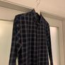 Zara Mens Navy Check/Tartan Shirt Image 9