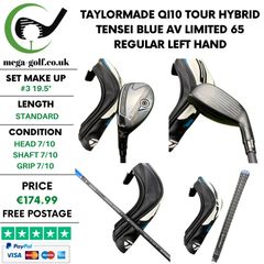 Taylormade Qi10 Tour Hybrid / #3 19.5 Degree / Tensei Blue AV Limited 65 Regular / Left Hand