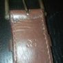 Vintage beaded+button leather belt waist 34 Image 3