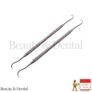 2x Sickle Scaler H6/H7, Double Ended Hygienist Scalers,Dentistry Dental Image 2