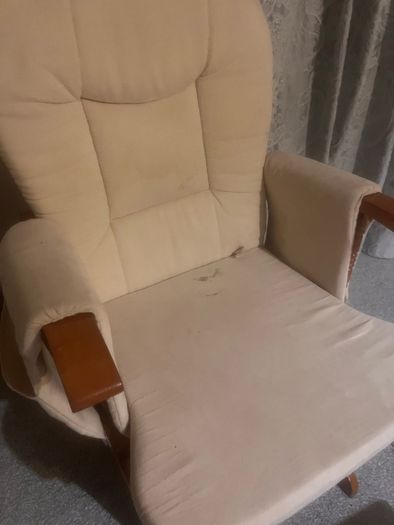 Rocking chair with footstool