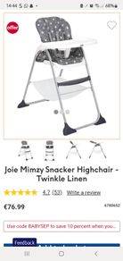 joie mimzy snacker highchair