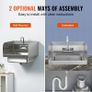 17 x 12.8in Stainless Steel Hand Sink - Wall Mount Design - Faucet & Side Splash Image 5