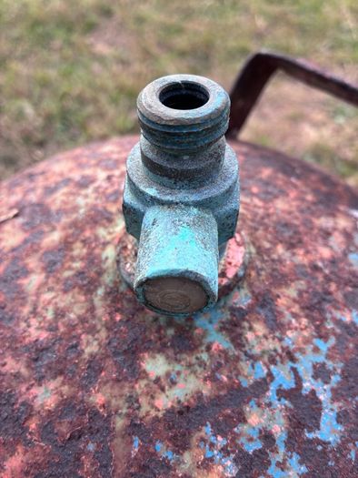 2 empty gas cylinders