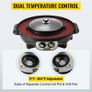 BRAND NEW 2 in 1 Electric Hot Pot BBQ Grill 2200W Multifunction Portable Home Non-Stick Split Pot Smokeless Skillet Barbecue Pan Image 4
