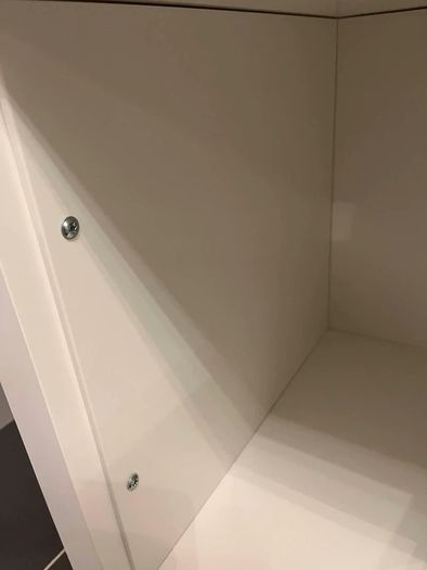 White IKEA Kallax Insert with Door & Knob