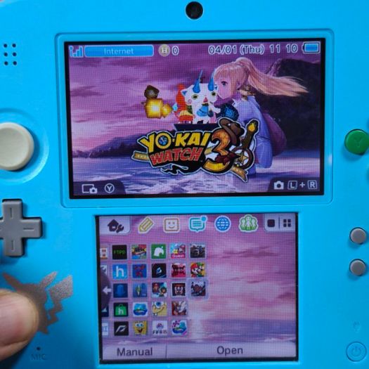 nintendo 2ds pokemon sun/moon edition 64gb sd card hshop 1000s free games