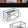 Kids Mid Sleeper IKEA KURA Bed Image 3