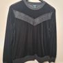womens RALPH LAUREN black velvet sweater jumper blouse Size medium Image 7