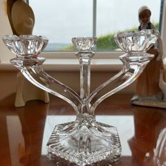 vintage galway crystal candelabra