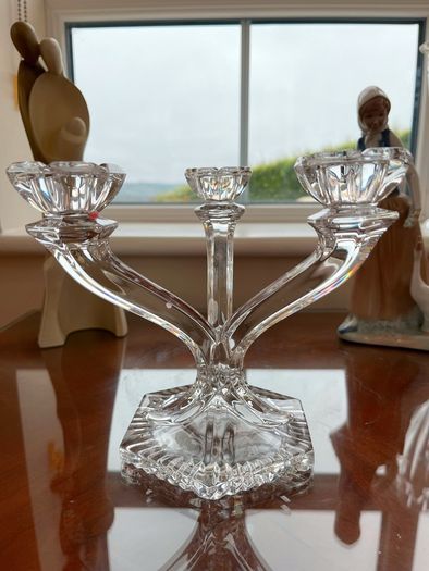 vintage galway crystal candelabra