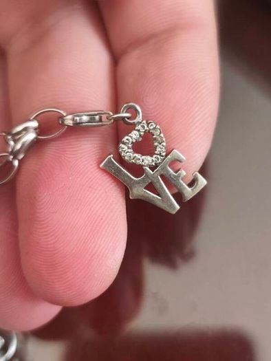 Sterling silver charms bracelet