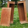Wardrobe - large, rustic, antique pine wardrobe. Image 2
