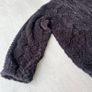 Mens 3XL Black Teddy Fleece Sherpa Hoodie Jacket Image 5