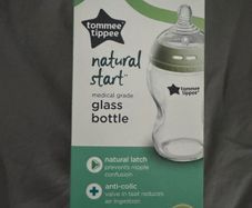 Two tommee tippee baby glass bottles