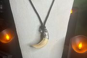 1 Spiritual Wild Boar Soldered Tooth Talisman Amulet Pendant Gift Antique Witchcraft Warrior Tribal