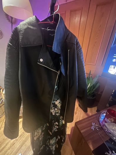 faux leather jacket size 24