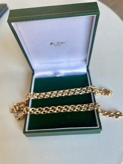 9ct vintage Gold Belcher  chain