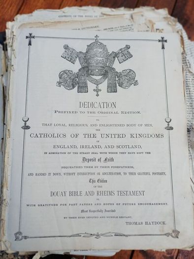 1880s Rare Catholic Bible